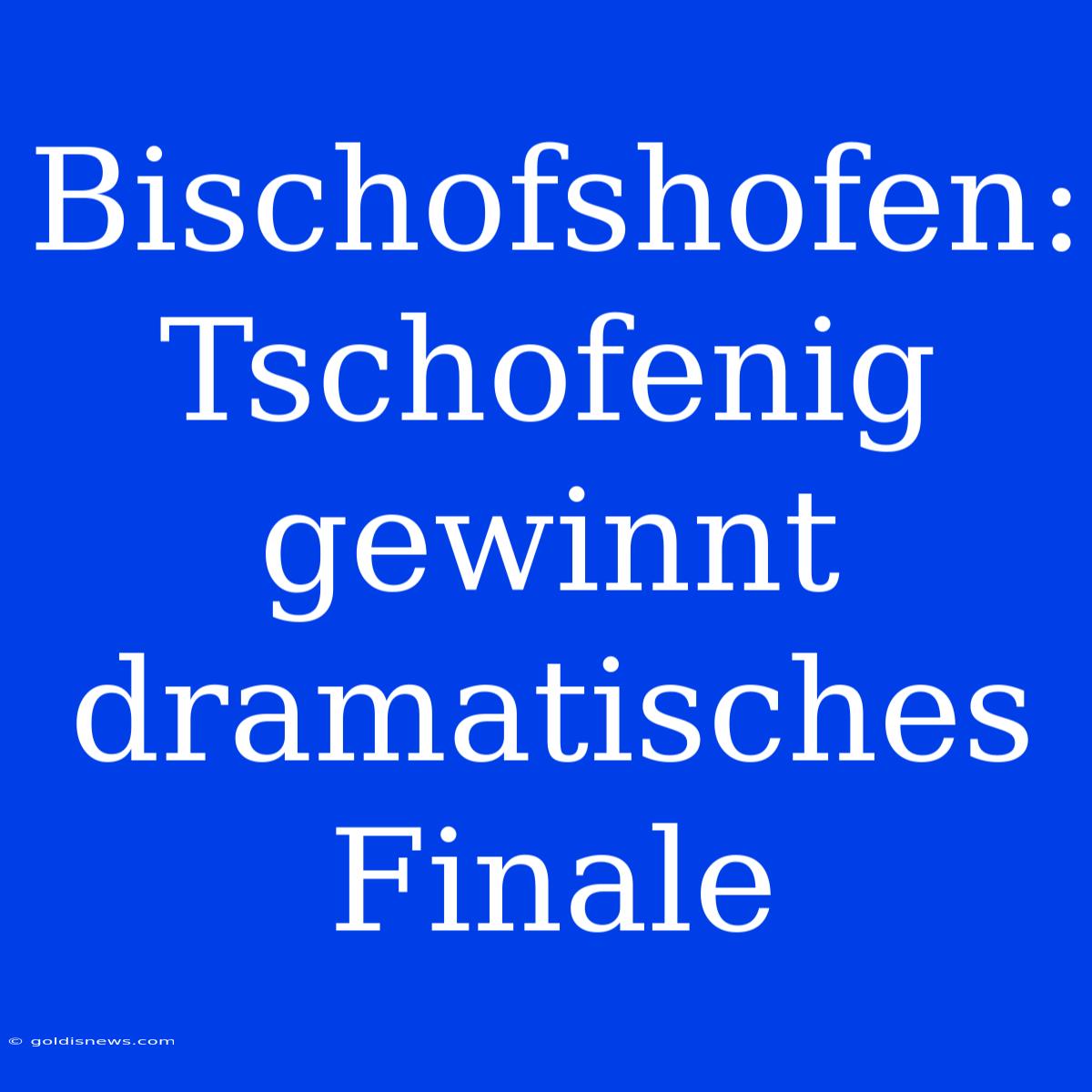 Bischofshofen: Tschofenig Gewinnt Dramatisches Finale