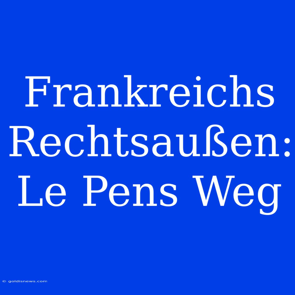 Frankreichs Rechtsaußen: Le Pens Weg