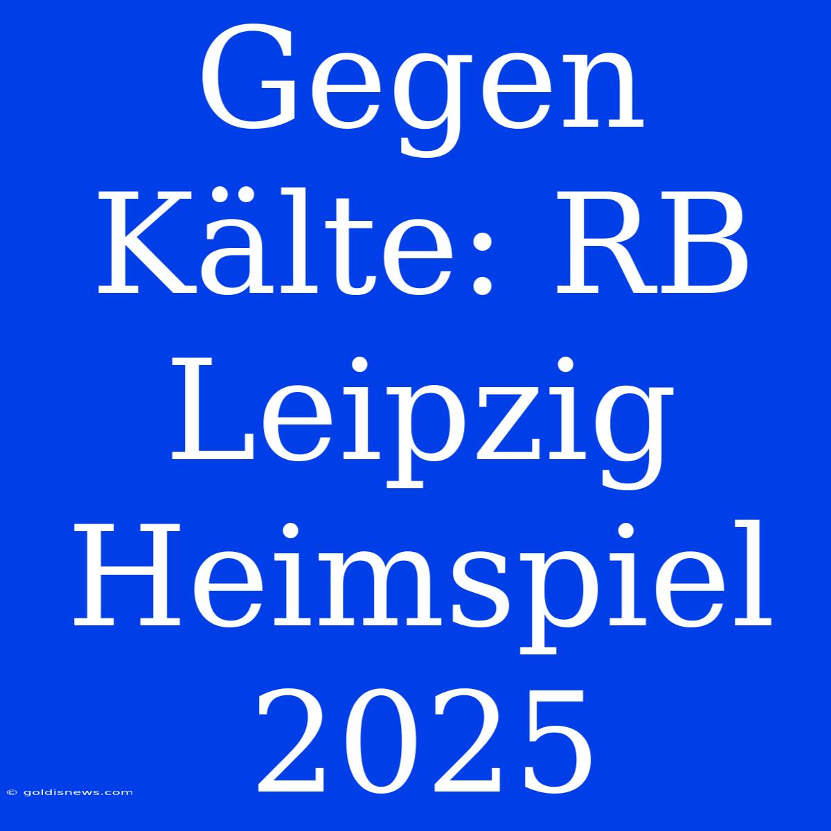 Gegen Kälte: RB Leipzig Heimspiel 2025