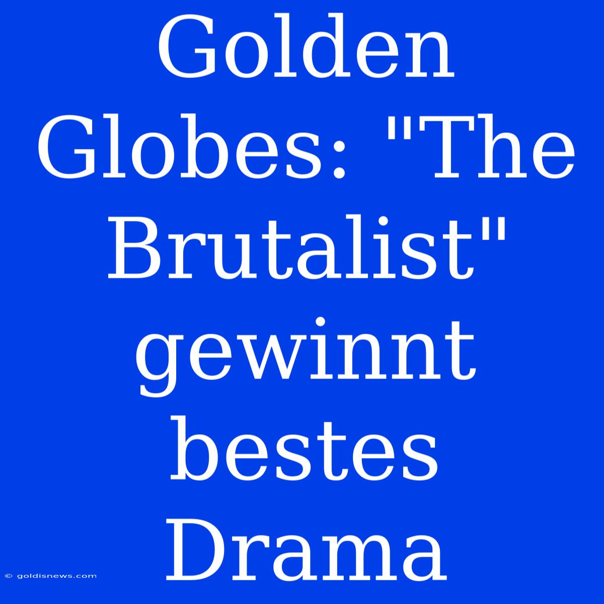 Golden Globes: 