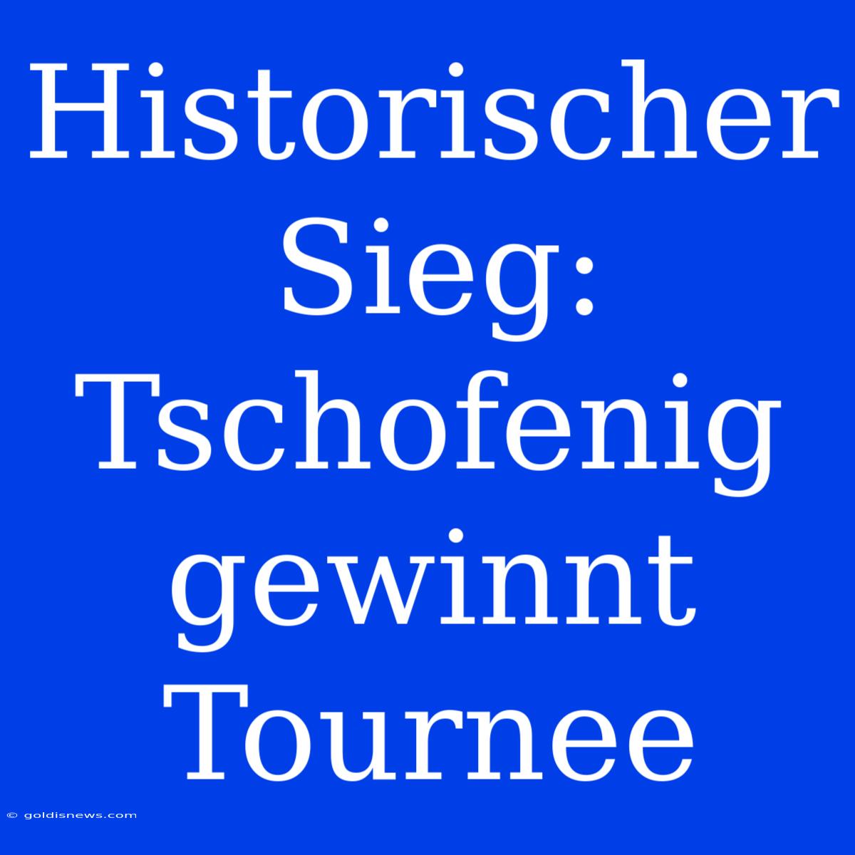 Historischer Sieg: Tschofenig Gewinnt Tournee