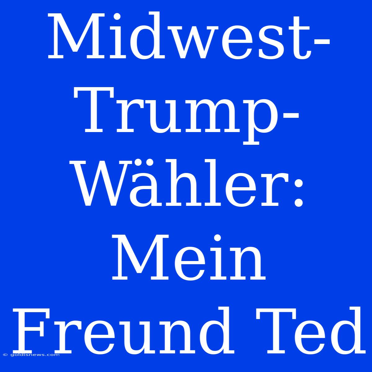 Midwest-Trump-Wähler: Mein Freund Ted