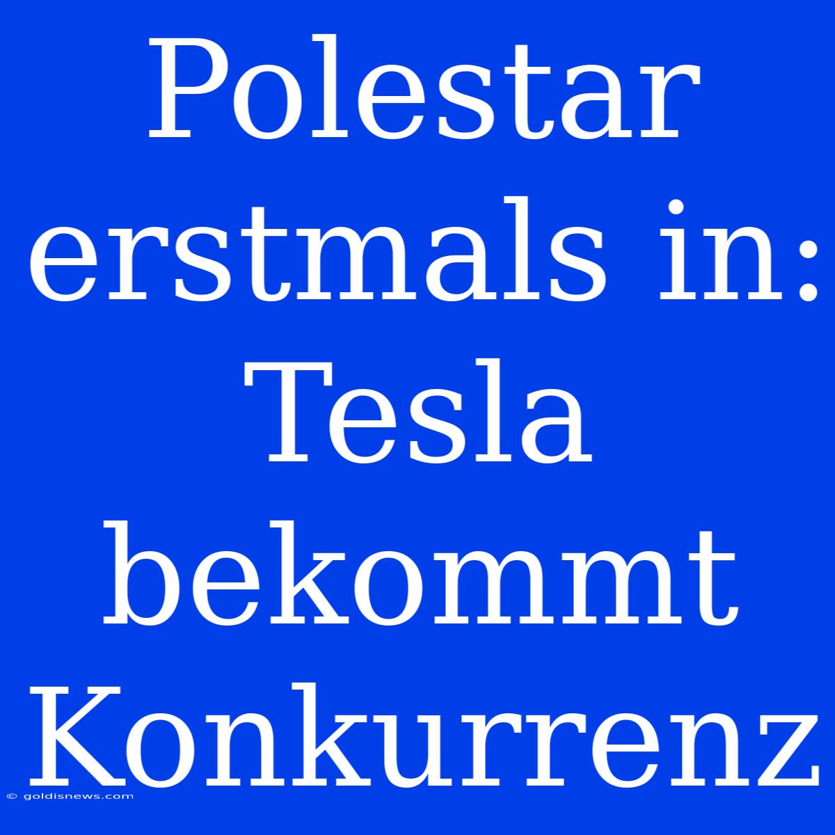 Polestar Erstmals In: Tesla Bekommt Konkurrenz