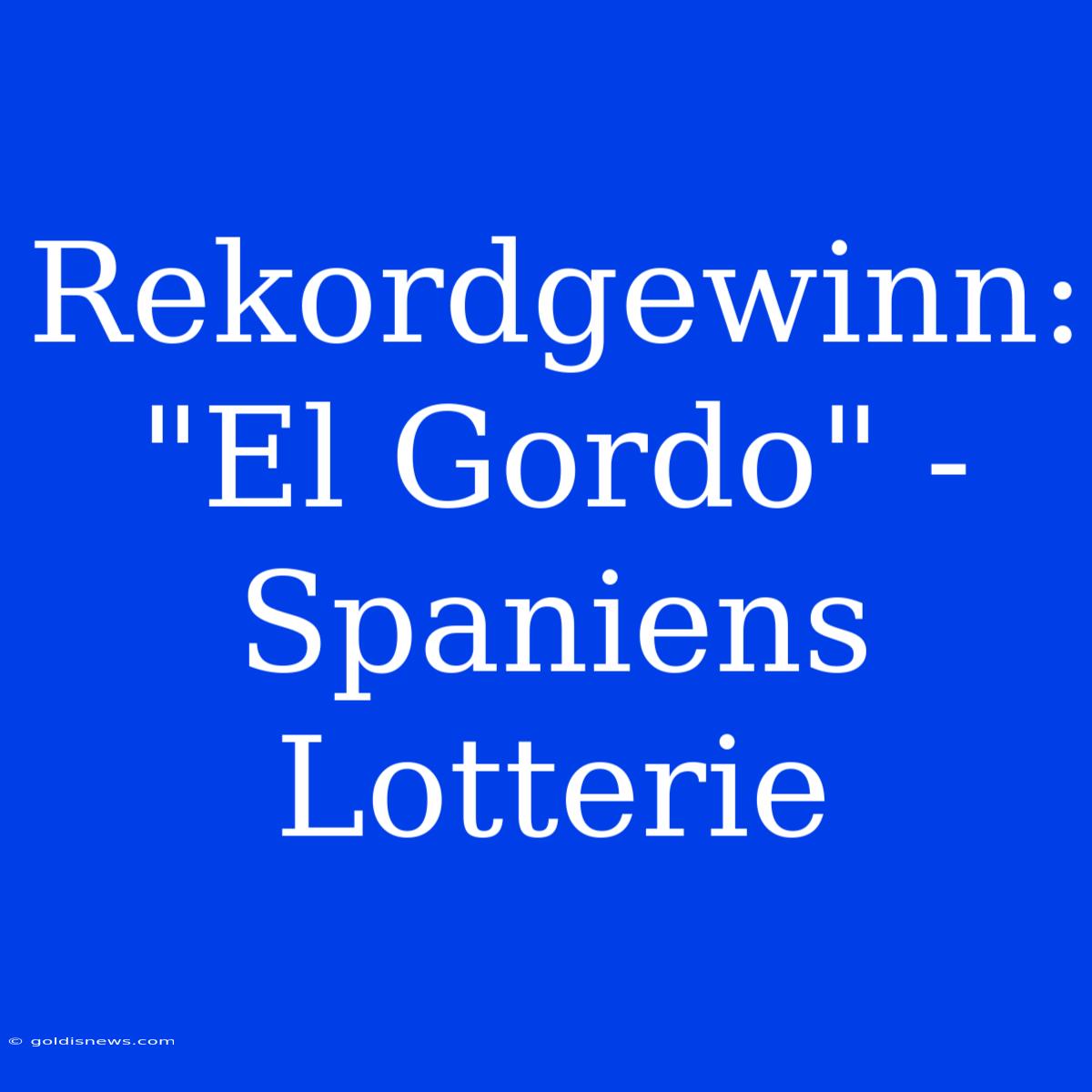 Rekordgewinn: 