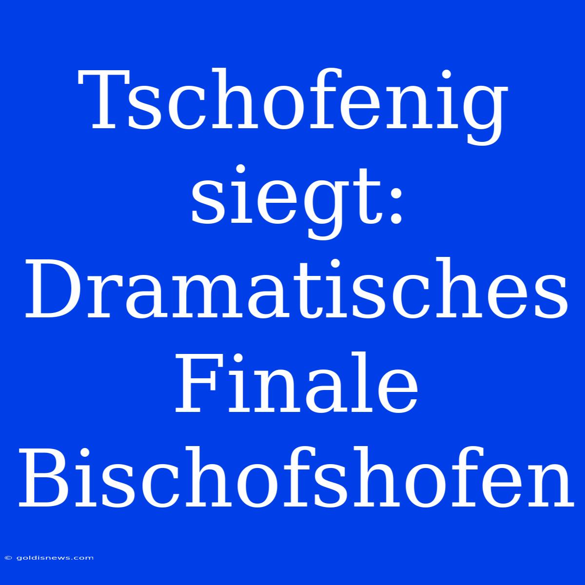 Tschofenig Siegt: Dramatisches Finale Bischofshofen